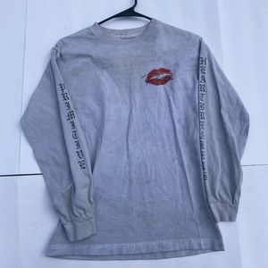 Primitive long sleeve kiss mark logo tee skater brand